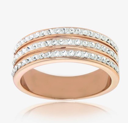 Fortuna Band Ring Made With Swarovski® Crystals