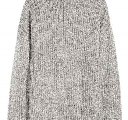 Chunky-knit turtleneck jumper