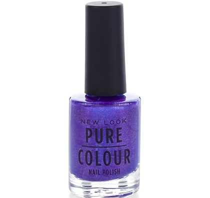 Pure Colour Dark Purple Metallic Nail Polish