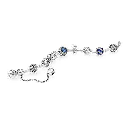 Celestial & Blue Xmas Bracelet