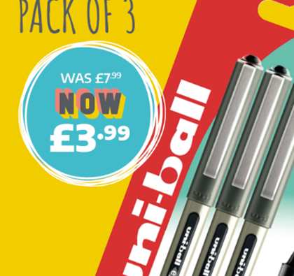 Uni-ball Pens - £3.99 (was £7.99)