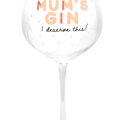 Matalan Mum's Gin Glass