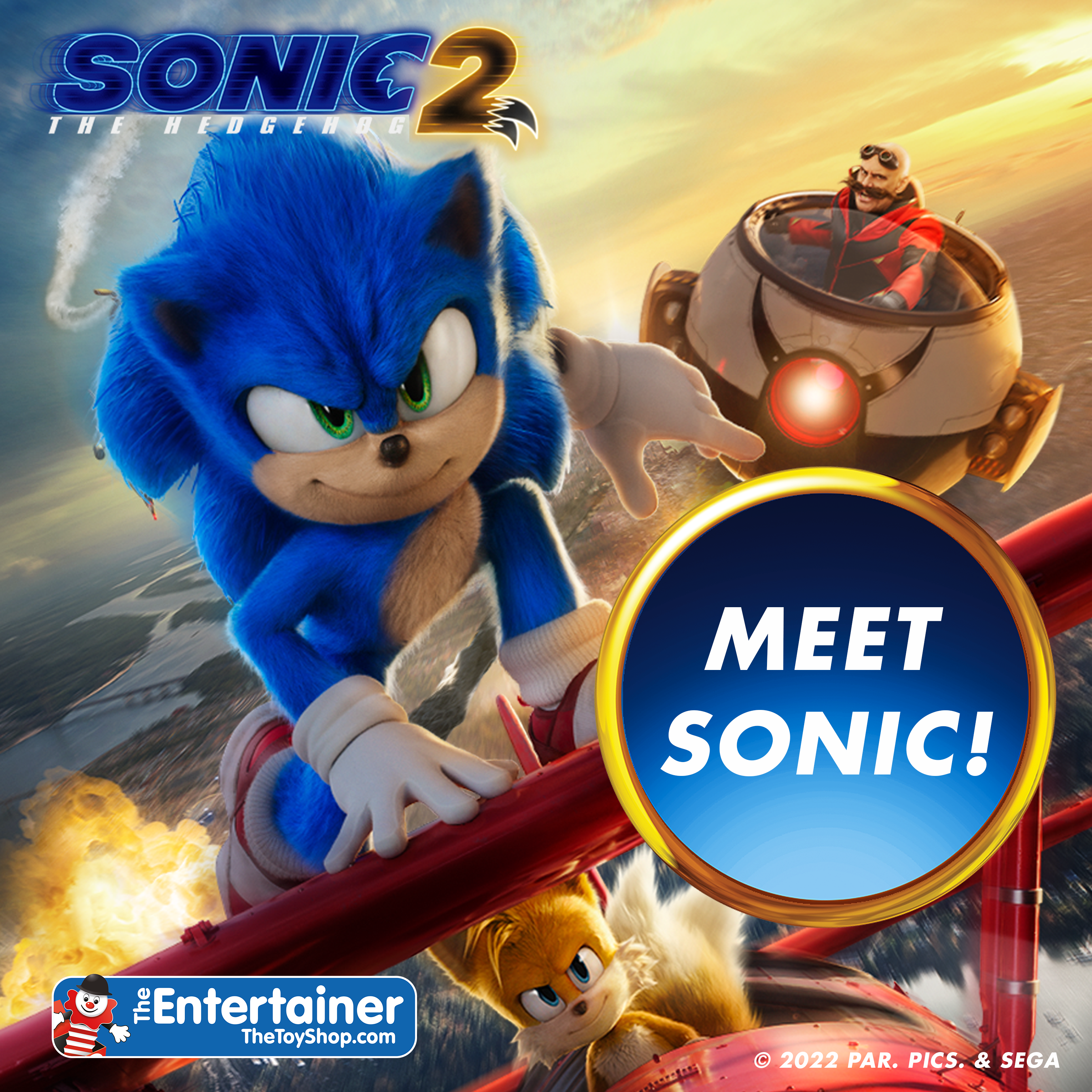 Character visit at The Entertainer