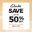 Up to 50% OFF at Clarks