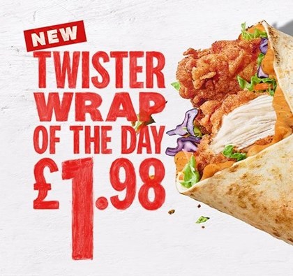 KFC wrap of the day