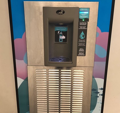 FREE water refill station available near Mall Services!