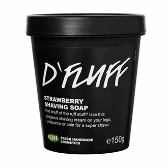 D’Fluff shaving cream £5.75 for 100g or £9.00 for 250g